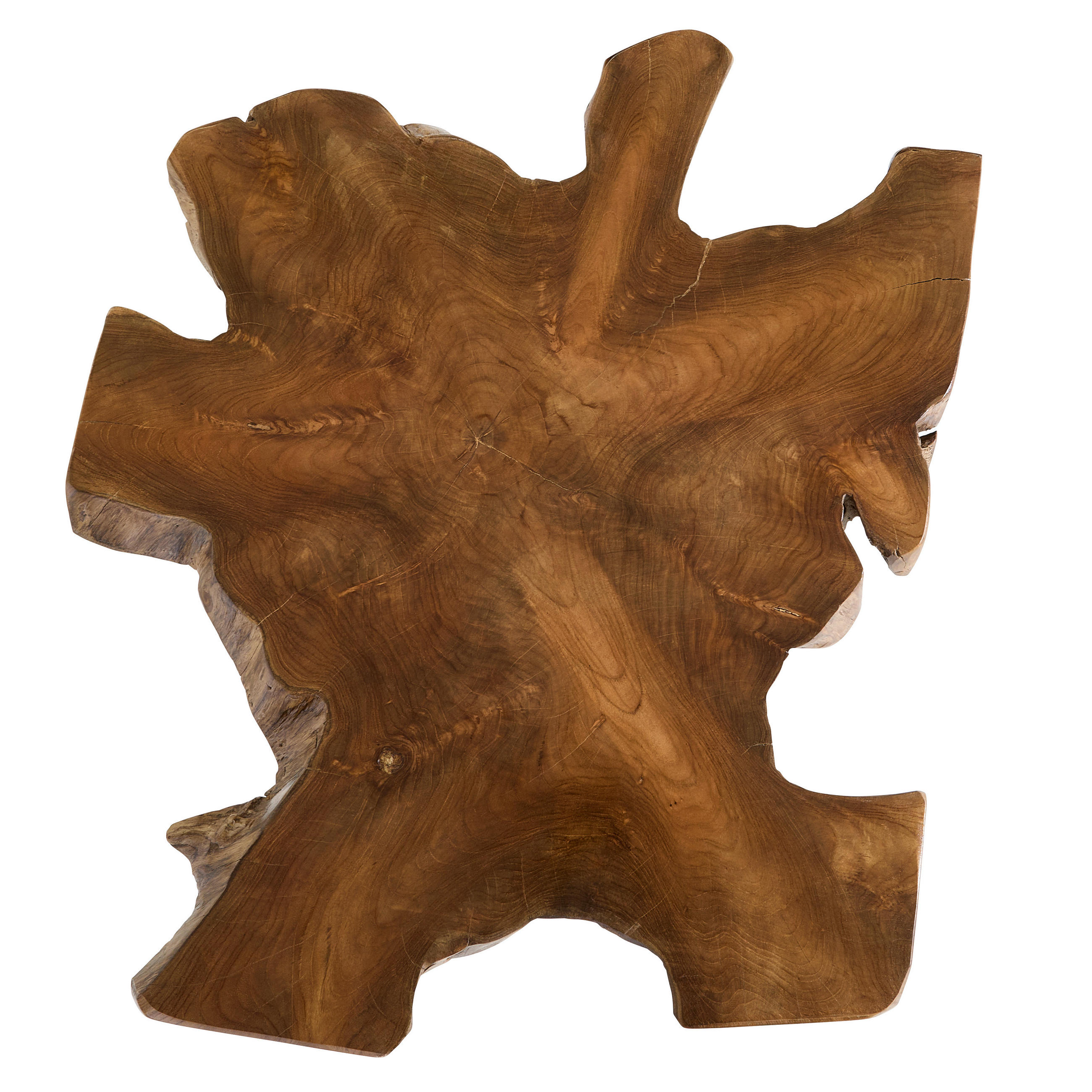 Thumbnail - Livetastic Beistelltisch, Natur, Holz, Metall, Teakholz, vollmassiv, Freiform, A-Form, 80x46x80 cm, Wohnzimmer, Wohnzimm...