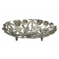 DEKOSCHALE - Silberfarben, Design, Metall (49/8/31cm) - Livetastic