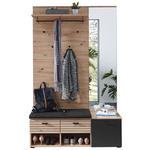 GARDEROBE 5-teilig  in 126/202/38 cm  - Eiche Artisan, Design, Holzwerkstoff (126/202/38cm) - Voleo