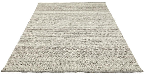 HANDWEBTEPPICH 70/130 cm Jupiter Grau  - Grau, Natur, Textil (70/130cm) - Linea Natura
