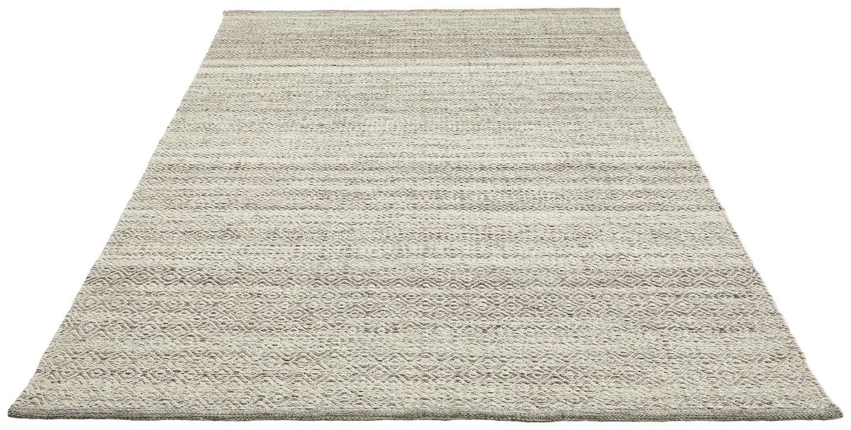 HANDWEBTEPPICH 70/130 cm Jupiter Grau  - Grau, Natur, Textil (70/130cm) - Linea Natura