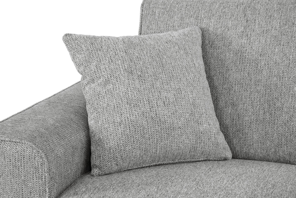 SCHLAFSOFA in Textil Hellgrau  - Hellgrau/Schwarz, Design, Kunststoff/Textil (205/83/100cm) - Livetastic