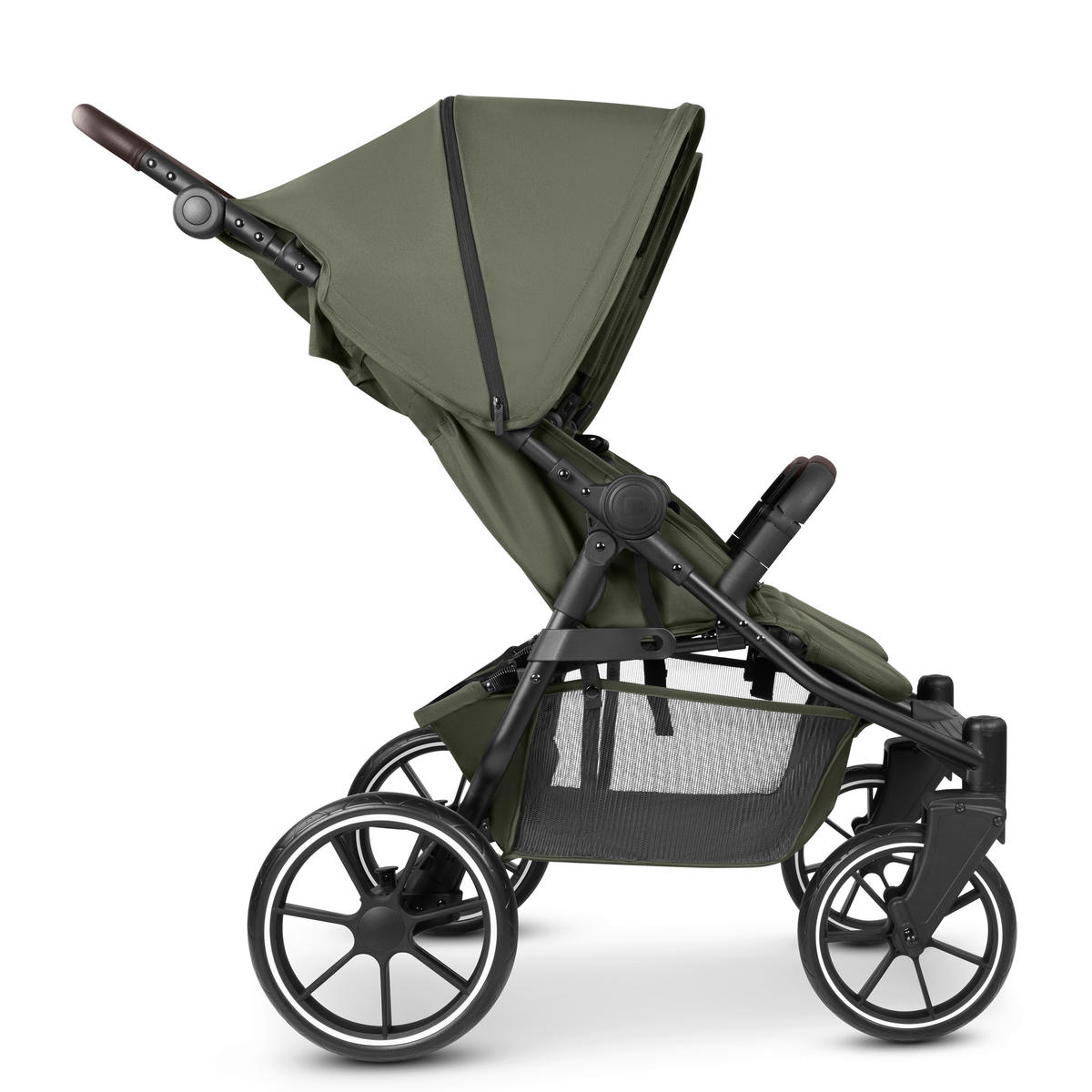 GESCHWISTERWAGEN Bayamo  - Dunkelgrün/Schwarz, Basics, Textil/Metall (105,5/76,5/105cm) - ABC Design