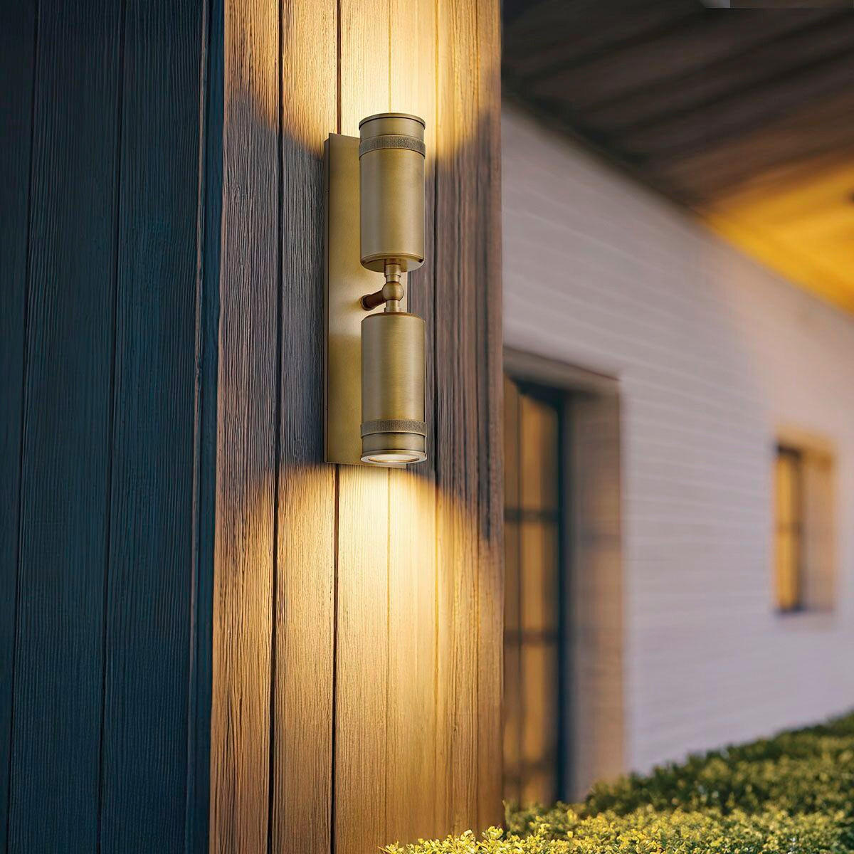WANDLEUCHTE Hinkley 48,3/12,7/14,7 cm  - Messingfarben, Design, Glas/Metall (48,3/12,7/14,7cm) - Elstead Lighting