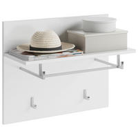 GARDEROBNI PANEL - bela/visoki sijaj, Design, leseni material (60/49/26cm) - Carryhome