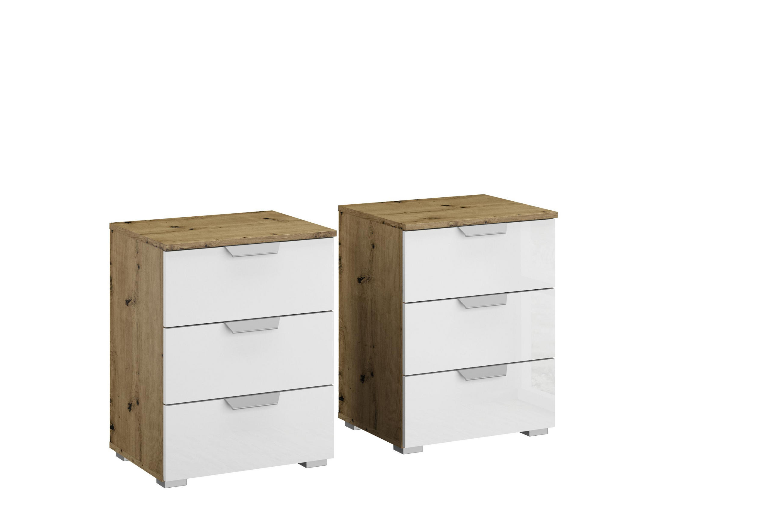 SET NOČNIH OMARIC,  - Design, umetna masa/leseni material (47/62/42cm) - Carryhome