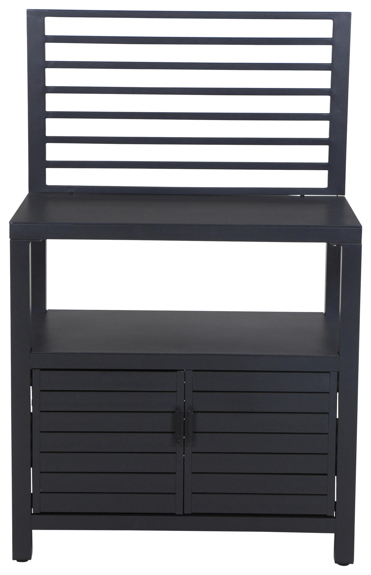 OUTDOORKÜCHE - Anthrazit, MODERN, Metall (90/141/56cm) - Siena Garden