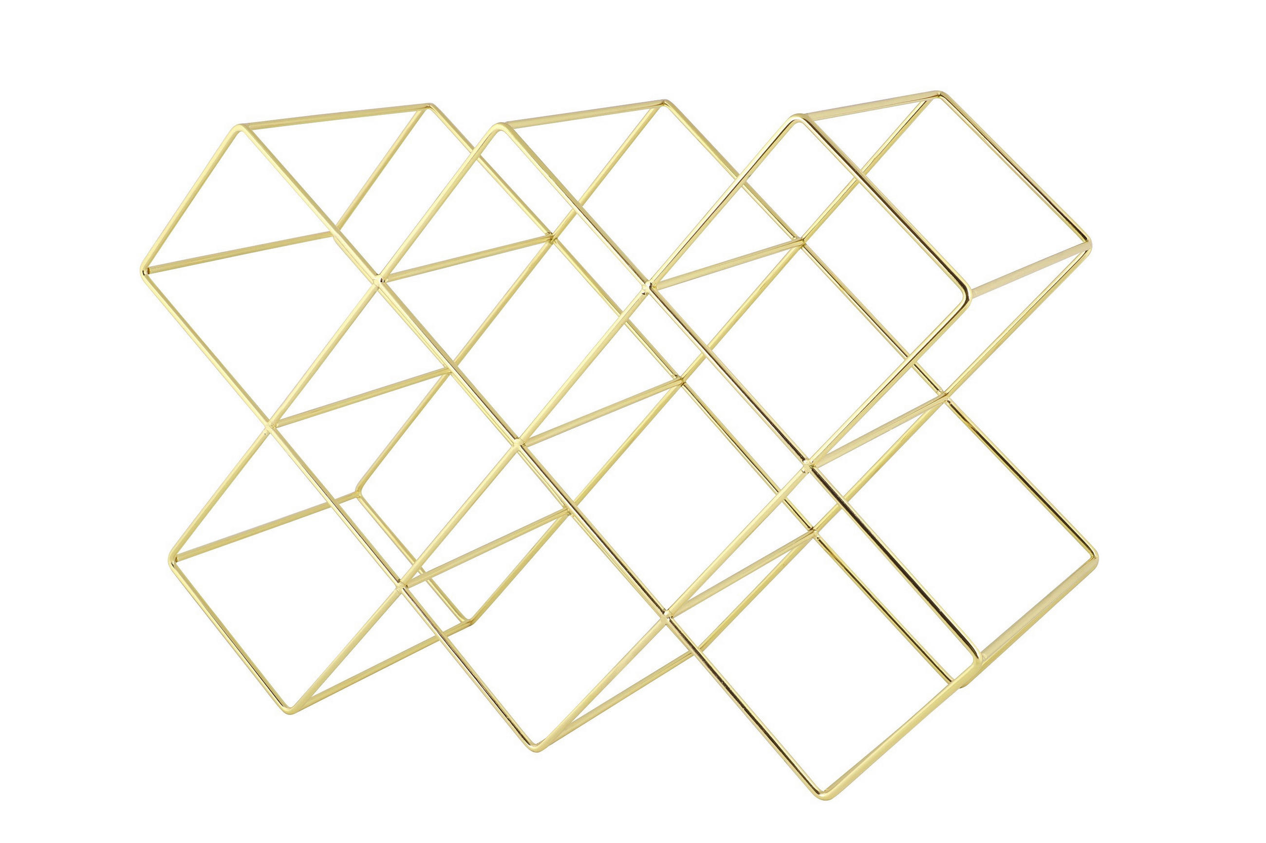 WEINREGAL  46/16,6/31 cm  - Goldfarben, Basics, Metall (46/16,6/31cm) - Echtwerk