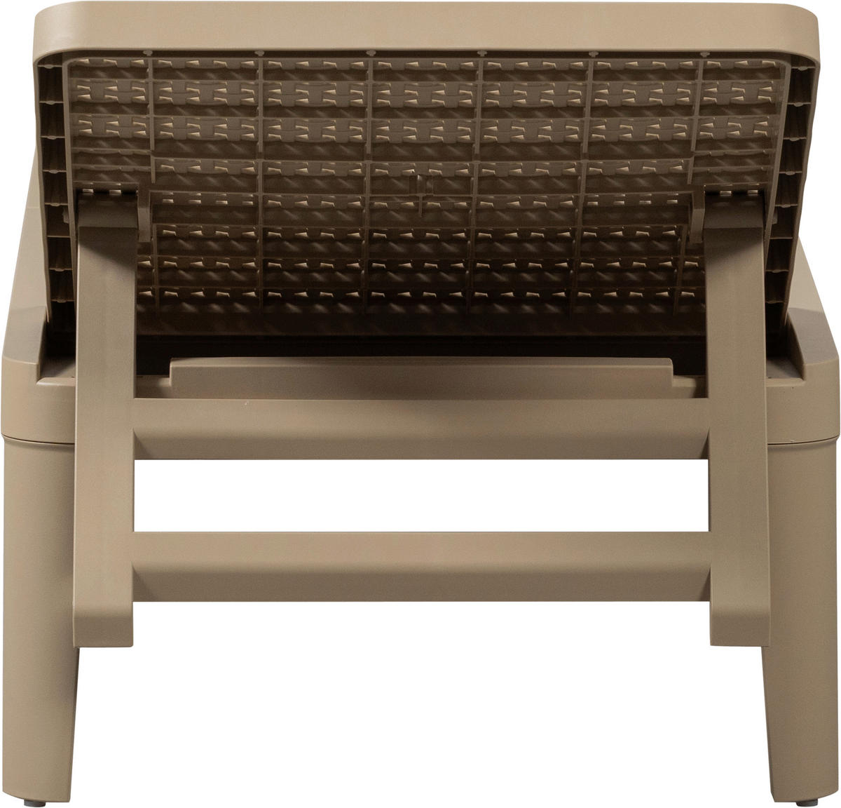 GARTENLIEGE 55/29/191 cm  - Sandfarben, Design, Kunststoff (55/29/191cm) - Gardenson