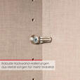 SCHWEBETÜRENSCHRANK 180/223/68 cm 2-türig Weiß, Eichefarben, Chromfarben  - Chromfarben/Eichefarben, Design, Glas/Holz (180/223/68cm) - Novel