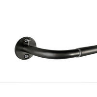 VORHANGSTANGENSET  120 cm  - Schwarz, Design, Metall (120cm)