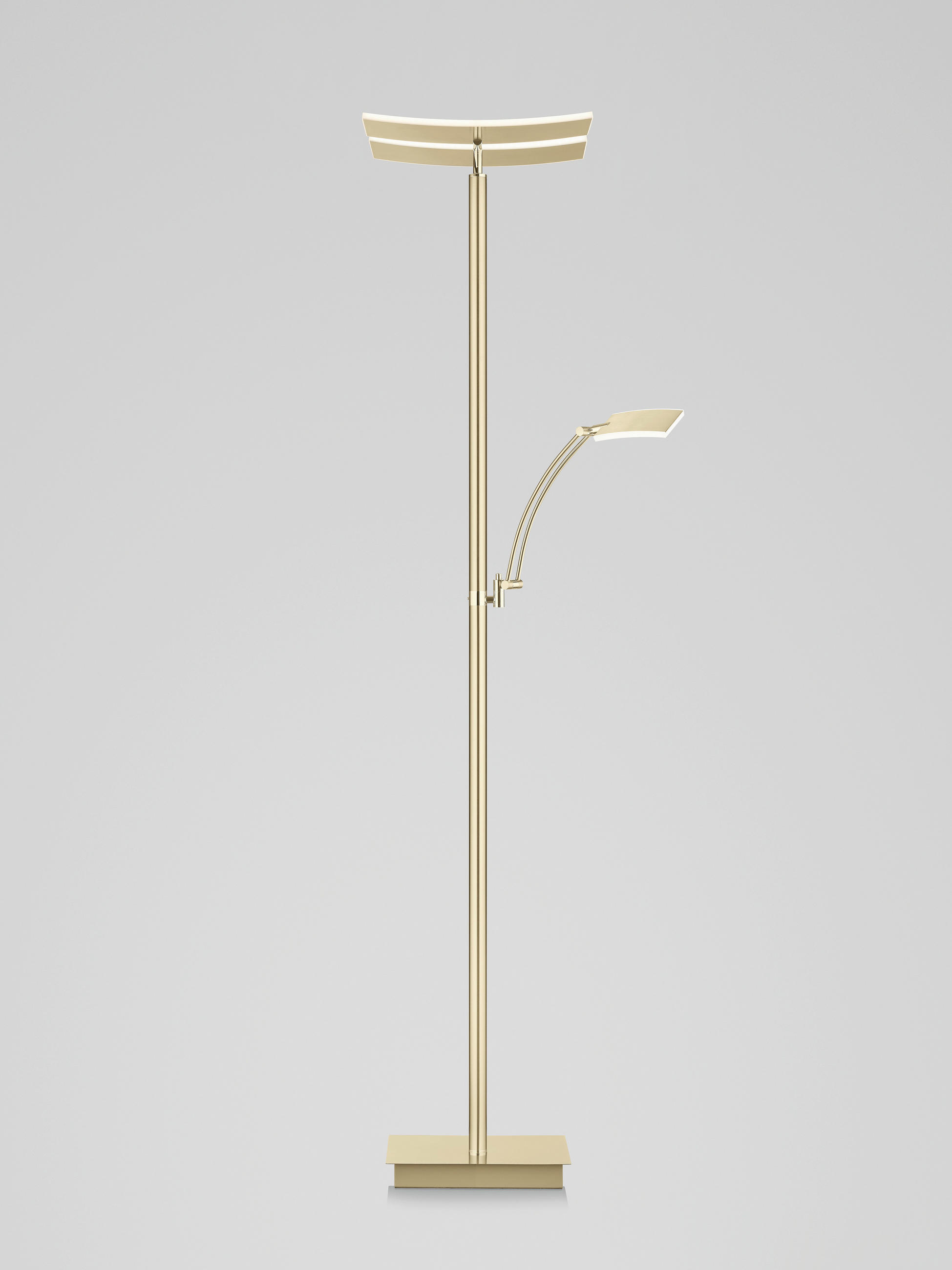 LED-STEHLEUCHTE Andy 50/185 cm   - Champagner, MODERN, Metall (50/185cm) - Hell