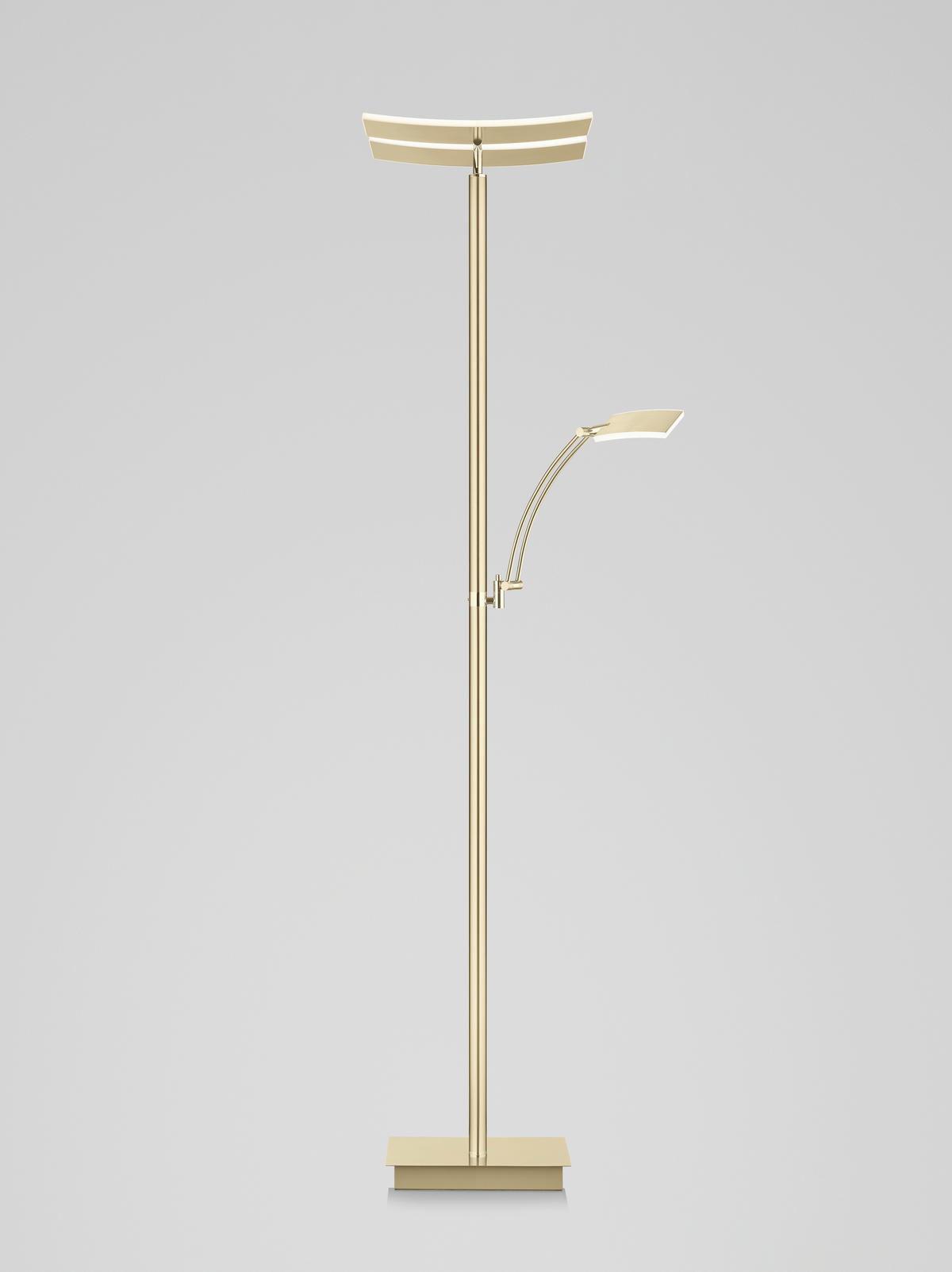 LED-STEHLEUCHTE Andy 50/185 cm   - Champagner, MODERN, Metall (50/185cm) - Hell