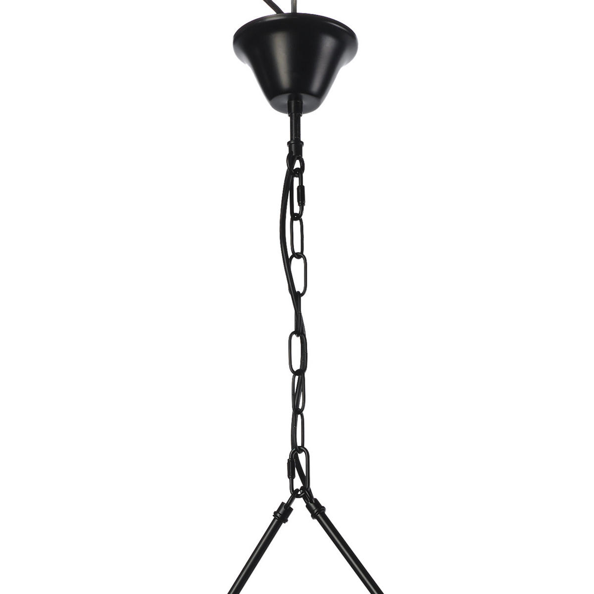 HÄNGELEUCHTE 80/8/100 cm  - Schwarz/Braun, Natur, Holz/Metall (80/8/100cm)