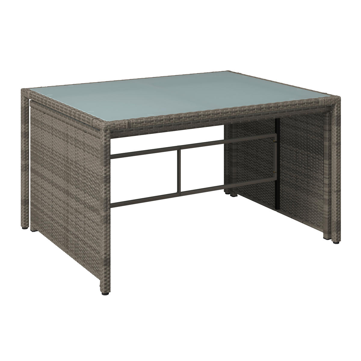 GARTENSET  - Grau, MODERN, Textil/Metall (115/92/74cm) - Ambia Garden