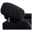 ECKSOFA Schwarz Mikrofaser  - Chromfarben/Schwarz, KONVENTIONELL, Textil/Metall (206/271cm) - Carryhome