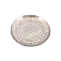 DEKORAČNÍ PODNOS  - barvy stříbra, Basics, kov (33/4/33cm)