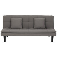 SCHLAFSOFA in Textil Grau  - Schwarz/Grau, Basics, Kunststoff/Textil (180/79/91cm) - P & B
