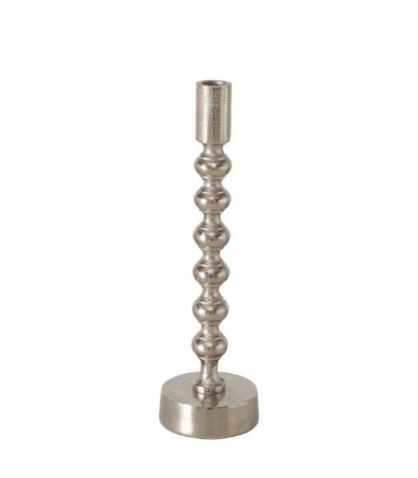 LJUSSTAKE FÖR STAVLJUS  - silver, Basics, metall (6/22cm) - Ambia Home