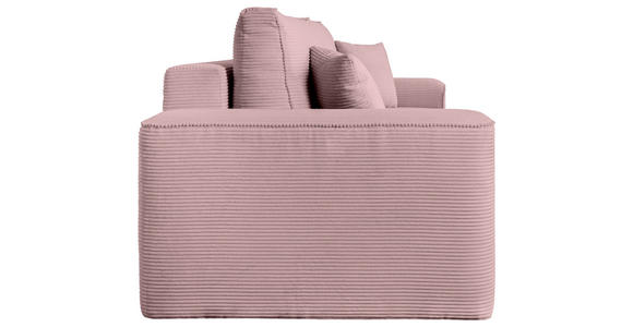 SCHLAFSOFA  mit Rücken echt, Armteil links, Armteil rechts Cord Altrosa  - Schwarz/Altrosa, Design, Kunststoff/Textil (261/95/108cm) - Xora