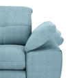 ECKSOFA in Webstoff Hellblau  - Schwarz/Hellblau, Design, Textil/Metall (180/265cm) - Carryhome