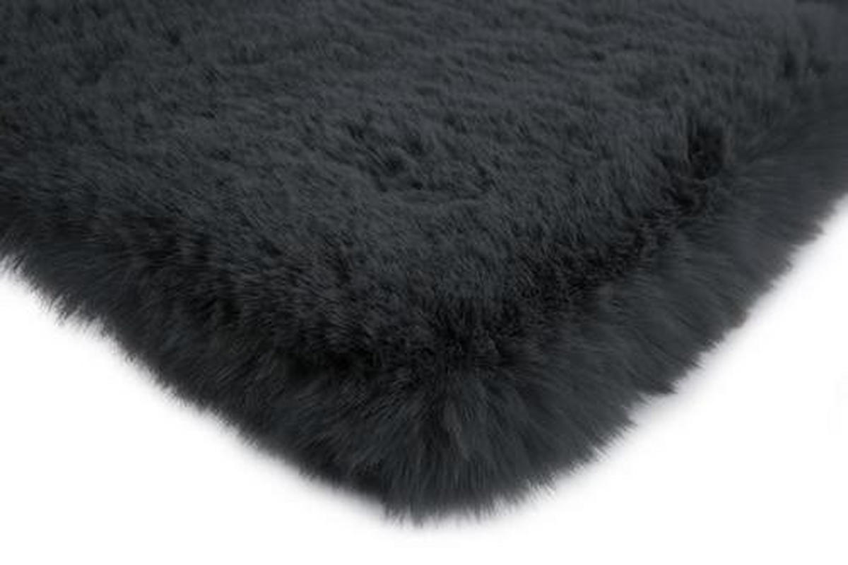 KOBEREC S VYSOKÝM VLASEM, 120/170 cm, antracitová - antracitová, Trend, textil (120/170cm)