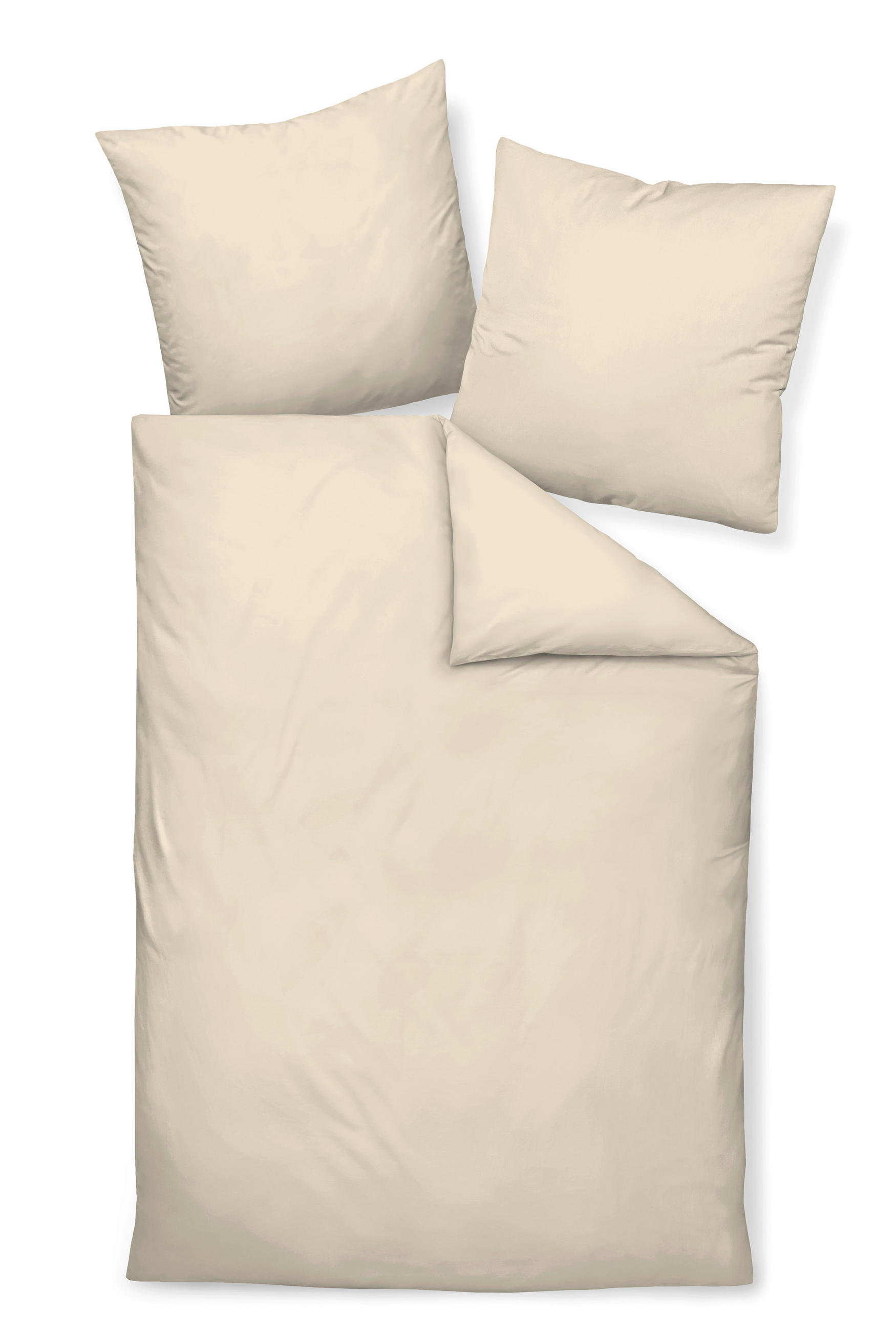 BETTWÄSCHE Giacomo Makosatin 240/220 cm  - Creme, Basics, Textil (240/220cm) - Janine