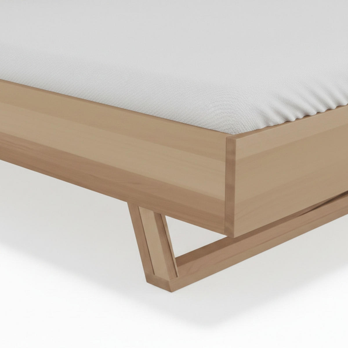BETT 180/200 cm  Kernbuche   - Kernbuche, Modern, Holz (180/200cm) - MID.YOU