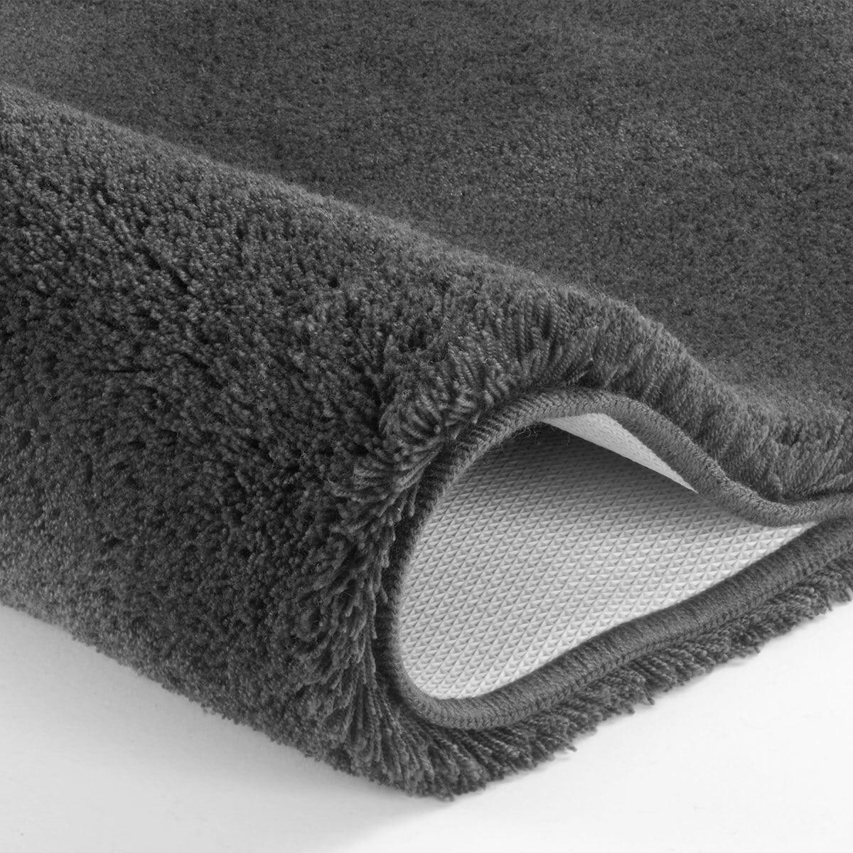 BADTEPPICH Schwarz 55/65 cm  - Schwarz, Basics, Kunststoff/Textil (55/65cm) - Kleine Wolke
