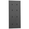GARDEROBENPANEEL  in 24,5/109/2,6 cm  - Schwarz, Design, Holzwerkstoff (24,5/109/2,6cm) - MID.YOU