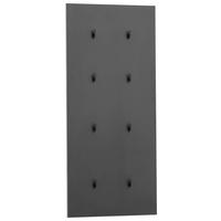 GARDEROBENPANEEL  in 24,5/109/2,6 cm  - Schwarz, Design, Holzwerkstoff (24,5/109/2,6cm) - MID.YOU