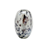 VAZA 25 cm  steklo  - bela/rjava, Design, steklo (16,5/25cm) - Ambia Home