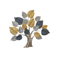 WANDDEKO Metall  - Goldfarben/Grau, Design, Metall (3/77/70cm) - MID.YOU