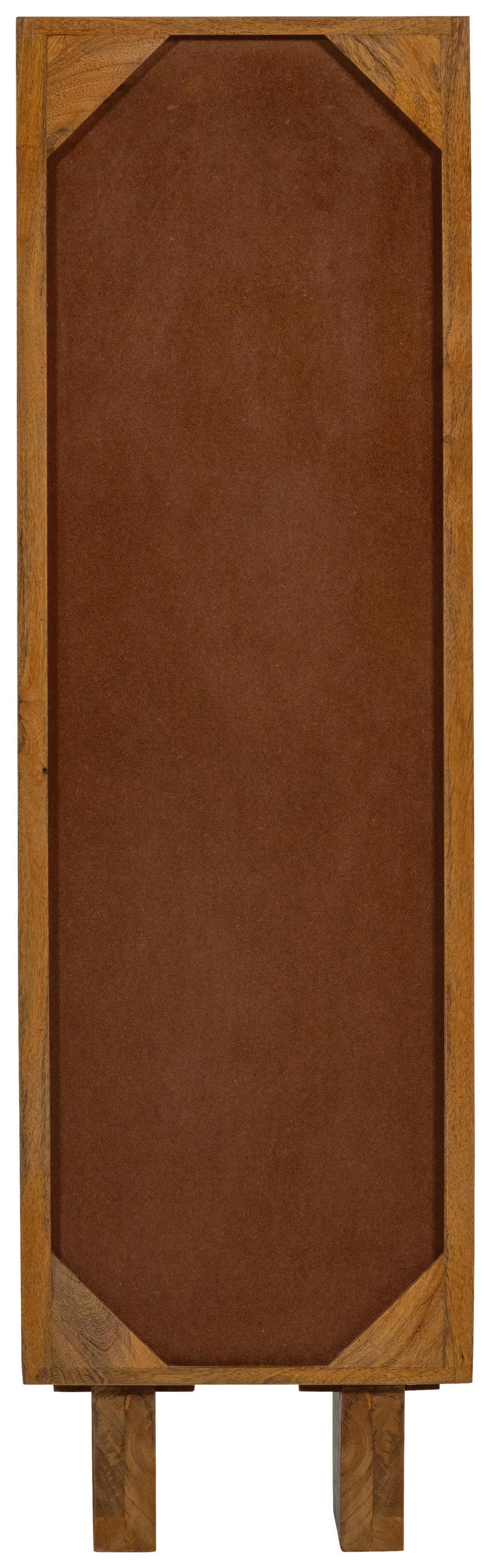 VITRINE  in vollmassiv Mangoholz Braun  - Braun, Design, Glas/Holz (40/137/39cm) - Livetastic