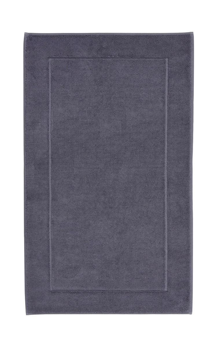 BADEMATTE London 70/120 cm  - Graphitfarben, Basics, Kunststoff/Textil (70/120cm) - Aquanova