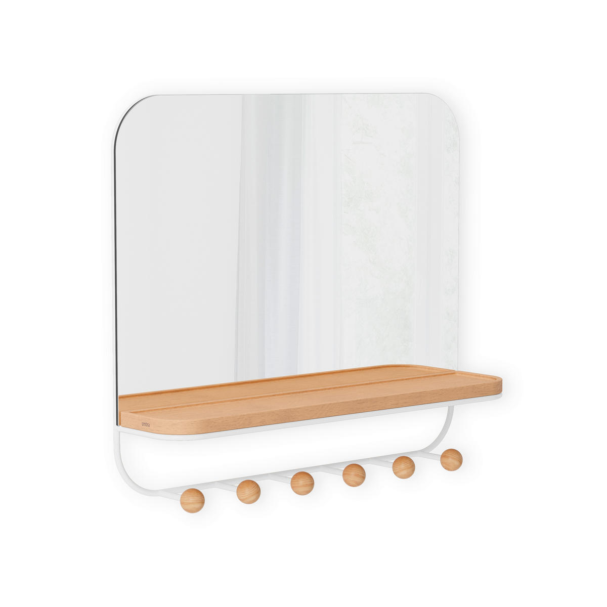OGLEDALO      - bijela, Basics (10/41/46cm) - Umbra