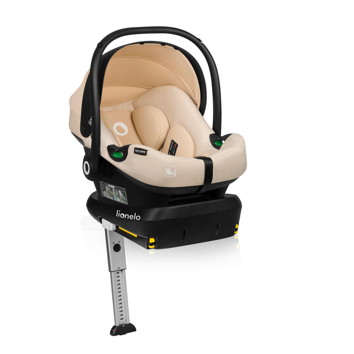 BABYSCHALE Astrid i-Size  - Beige, Basics, Kunststoff/Textil (44/64/57cm) - Lionelo