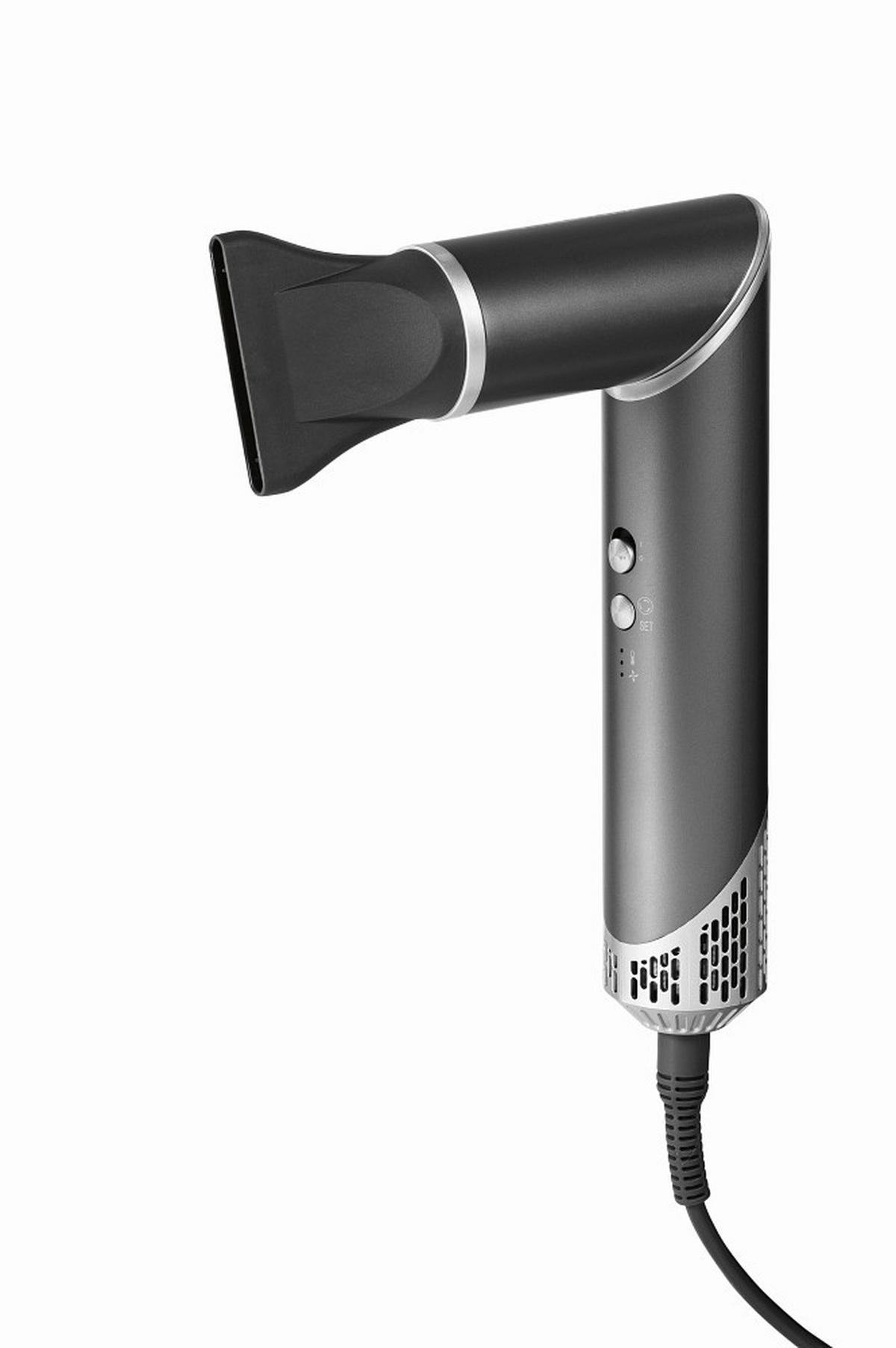 HAARSTYLER STYLE&SHINE  - Silberfarben/Grau, Basics, Kunststoff/Metall (29,40 cm/9,10 cm/27,60 cmcm)