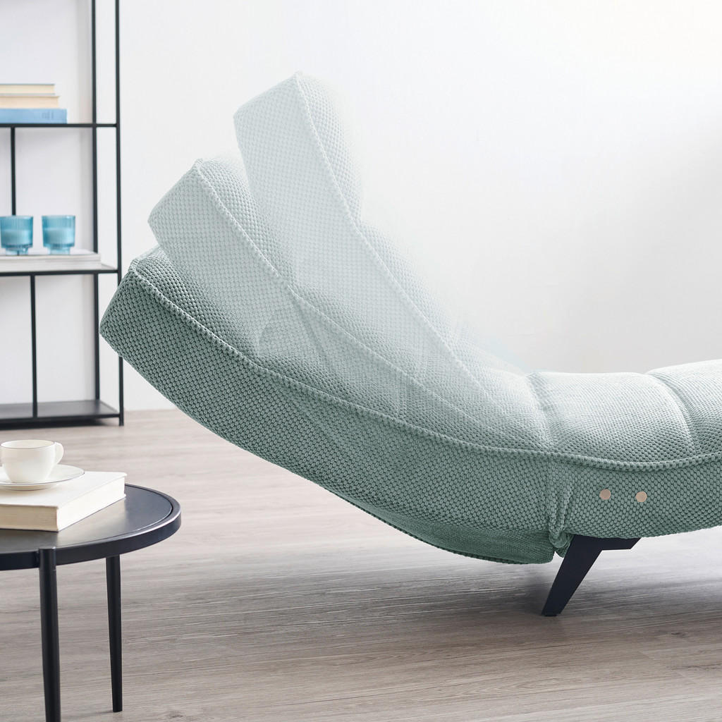 Thumbnail - Welnova Liege, Mintgrün, Textil, 1-Sitzer, 75x158-178x58-86 cm, Fsc, Made in EU, CE, Stoffauswahl, Wohnzimmer, Sessel, R...