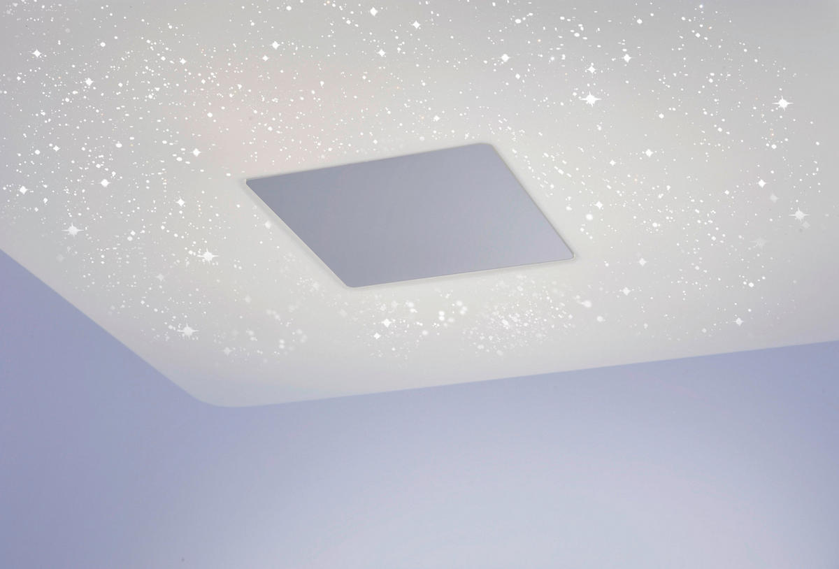 LED SVJETILJKA STROPNA  - srebrne boje, Design, metal/plastika (60/60/9,5cm)