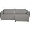 ECKSOFA Greige Jersey  - Greige/Schwarz, KONVENTIONELL, Kunststoff/Textil (238/148cm) - Carryhome