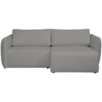ECKSOFA Greige Jersey  - Greige/Schwarz, KONVENTIONELL, Kunststoff/Textil (238/148cm) - Carryhome