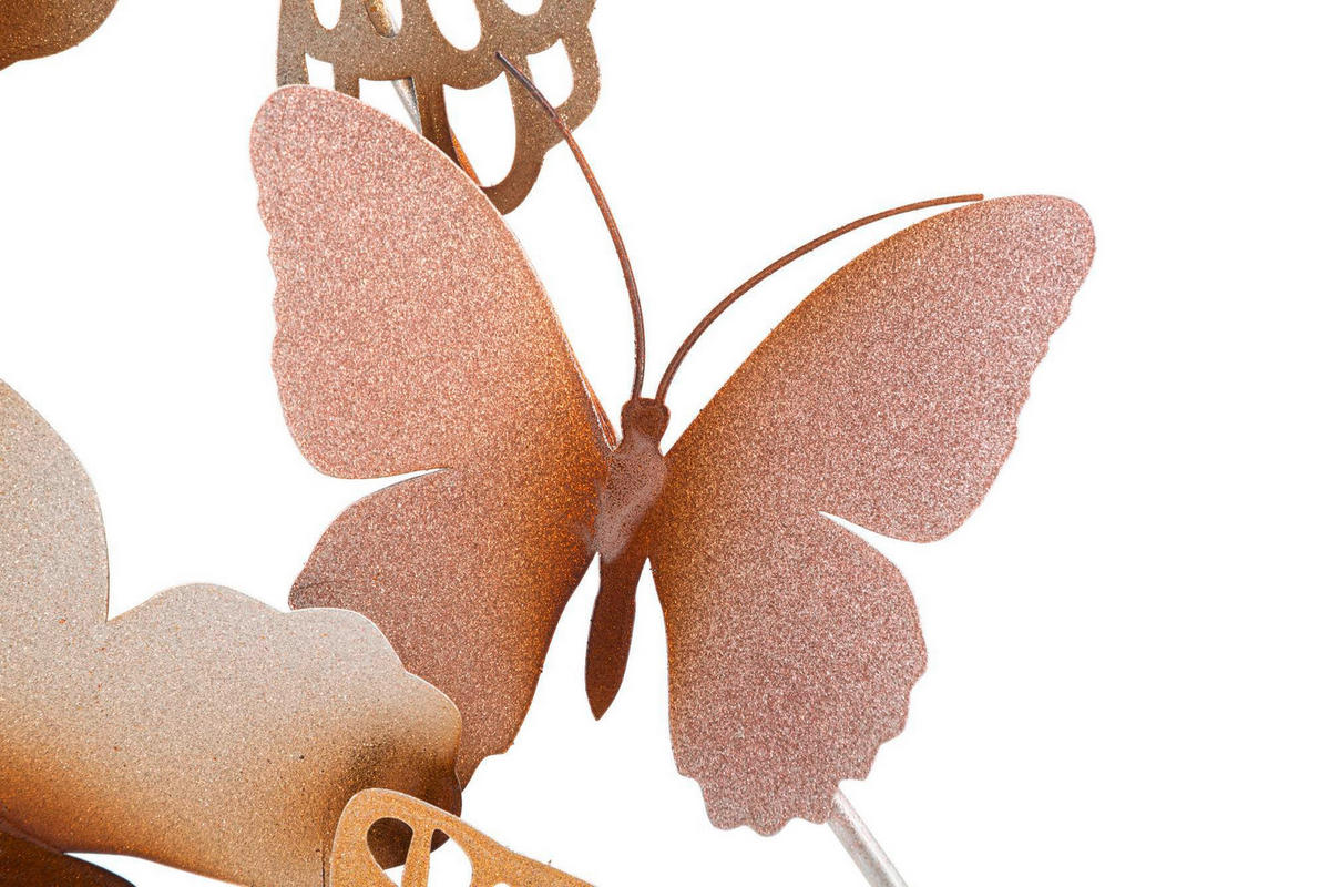 WANDDEKO  59.5/115/4 cm   - Goldfarben/Rosa, Basics, Metall (59.5/115/4cm)