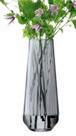 VASE 16 cm  - Graublau, Basics, Glas (14/14/36cm) - Boltze Home