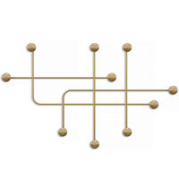 WANDGARDEROBE - Goldfarben, Basics, Metall (107/64/10cm)