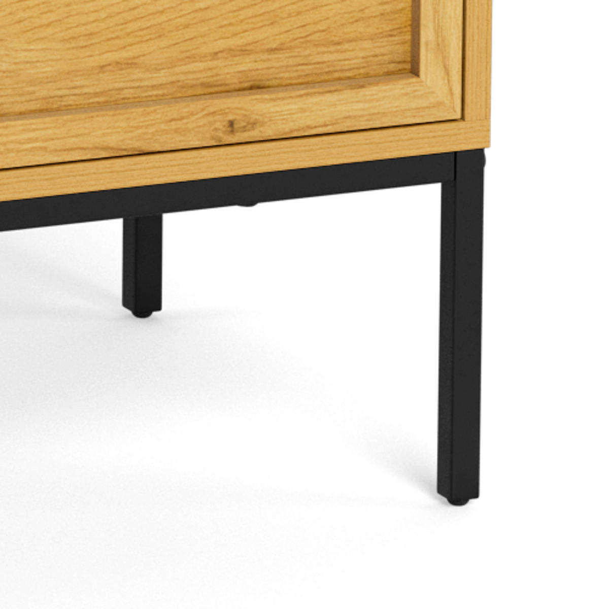 KOMMODE PALMDALE, 80/110/40 cm, 3 Schublade(n)  - Wildeiche/Schwarz, Design, Holzwerkstoff/Metall (80/110/40cm) - MID.YOU