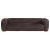 BIGSOFA Echtleder Dunkelbraun  - Dunkelbraun/Buchefarben, KONVENTIONELL, Leder/Holz (255/70/110cm) - Hom`in