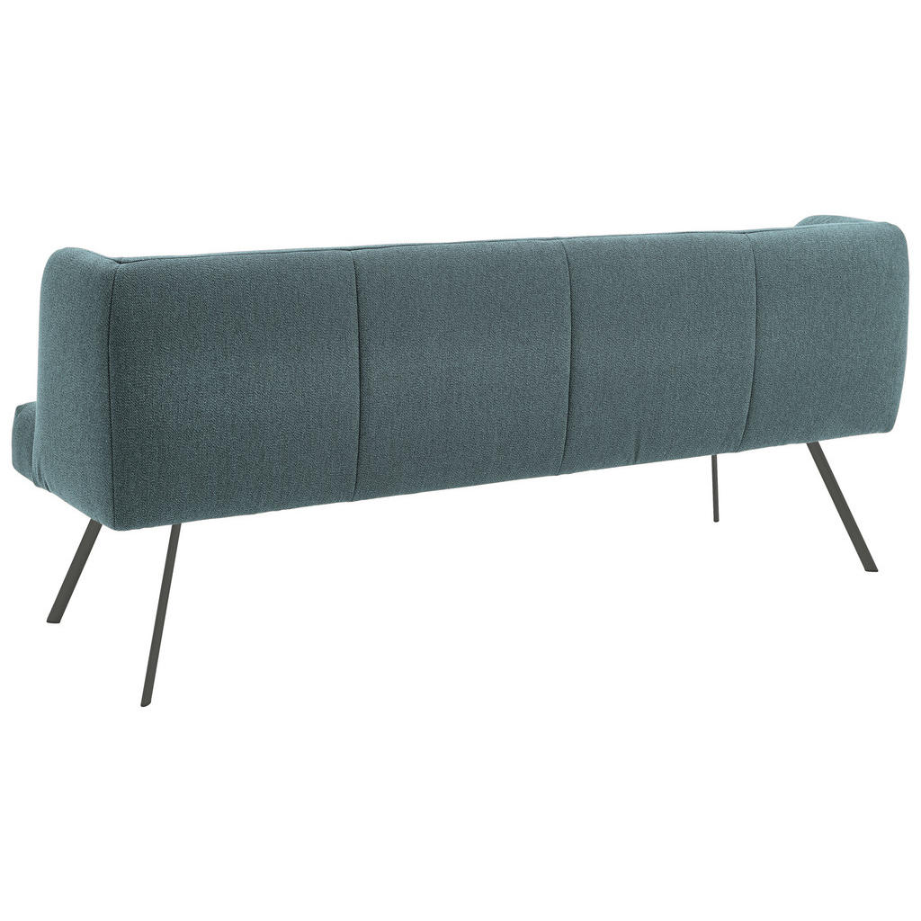 Thumbnail - Venjakob Sitzbank, Anthrazit, Türkis, Metall, Textil, 3-Sitzer, 200x87x64 cm, Goldenes M, Made in Germany, Dgm, DGM-Emis...
