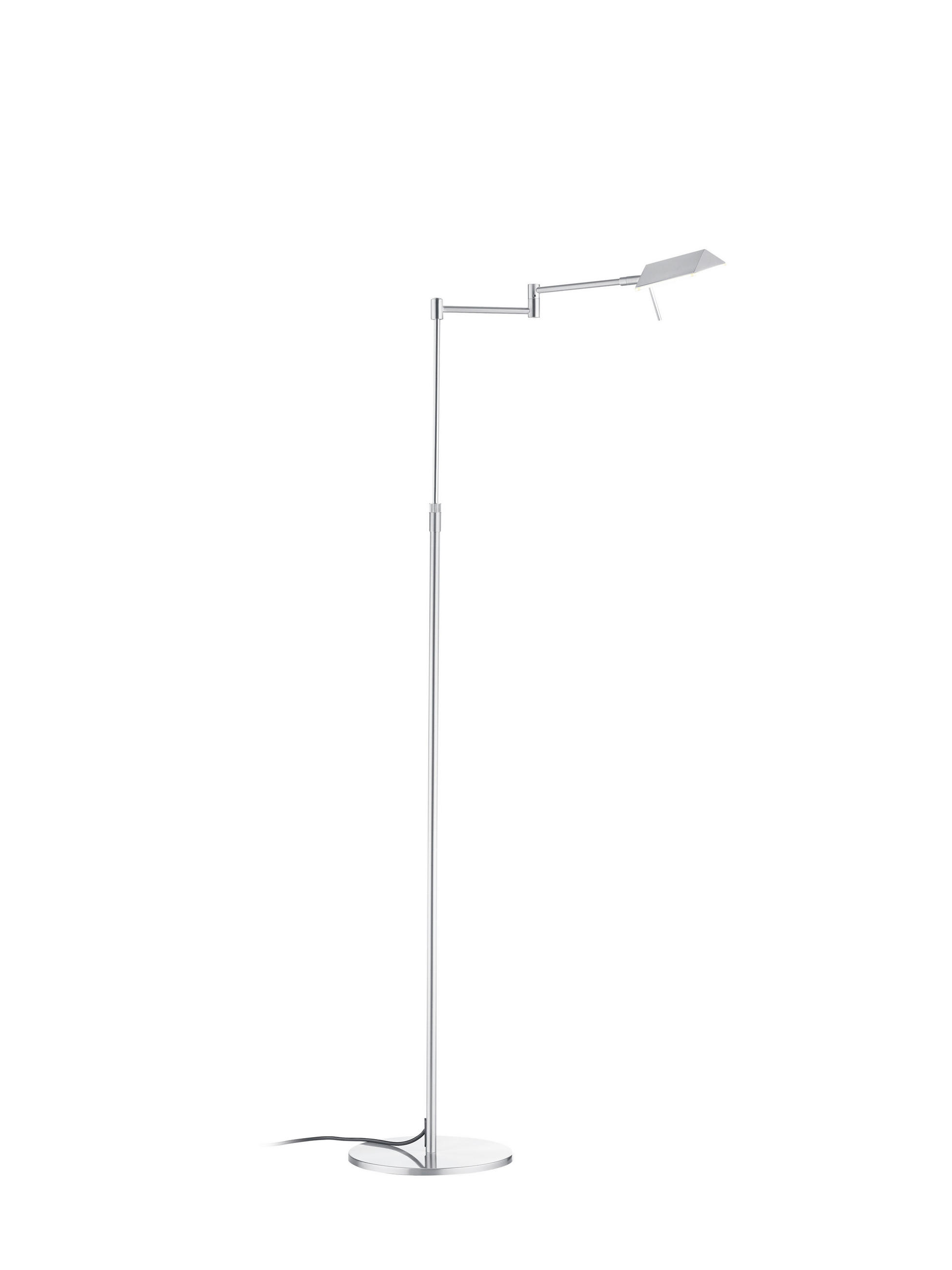 LED-STEHLEUCHTE 46/146 cm    - Nickelfarben, KONVENTIONELL, Metall (46/146cm) - elements by BANKAMP