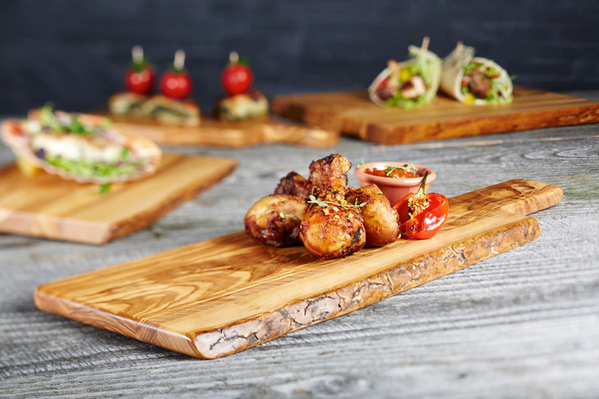 SERVIERBRETT Holz Olivenholz OLIVE  - Karamell, Basics, Holz (51/15/1,5cm)